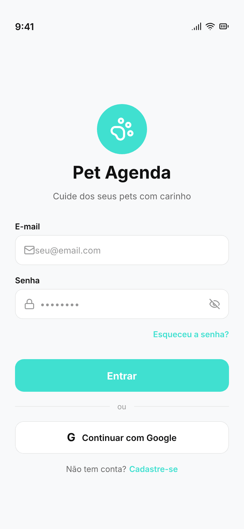 Zupet — Login